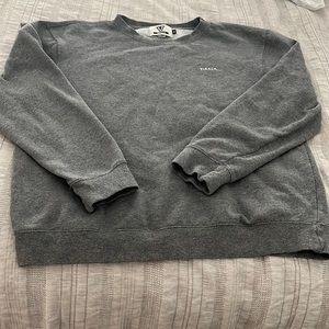 Mens VISSLA gray crewneck sweatshirt